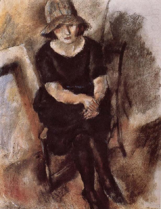 Jules Pascin Younger man wearing hat china oil painting image